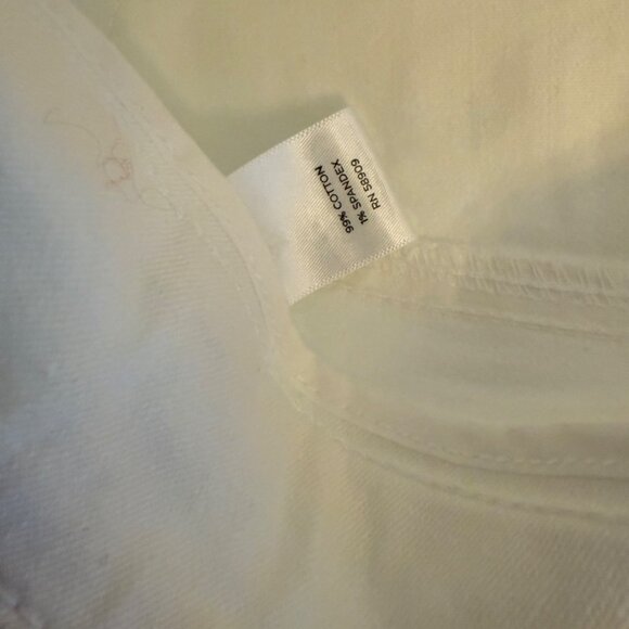 Westbound Skinny Crop Pants Size 16 High Rise White Stretch Tummy Control Slimmi - Picture 9 of 15